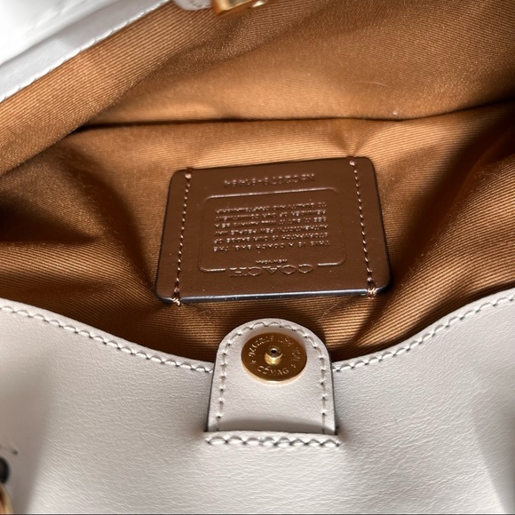 New  Coach Mini Lillie Carryall In Signature Canvas Bag/Leather/Cream/White - Picture 9 of 14